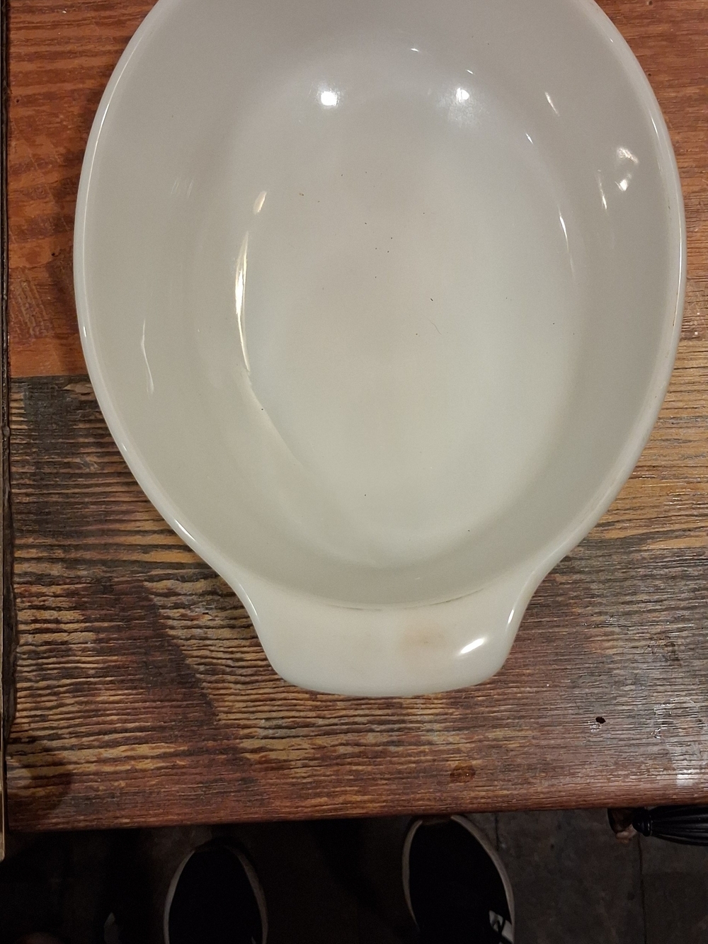 Anchor Hocking White Oval Ceramic Serving/Baking Dish